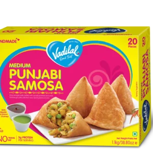 Vadilal Frozen Punjabi Samosa (Medium) 1.1Kg (20 Pieces)