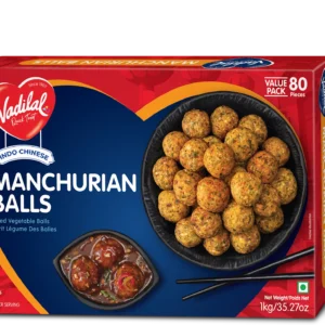 Vadilal Frozen Manchurian Balls 1Kg (80 Pieces)
