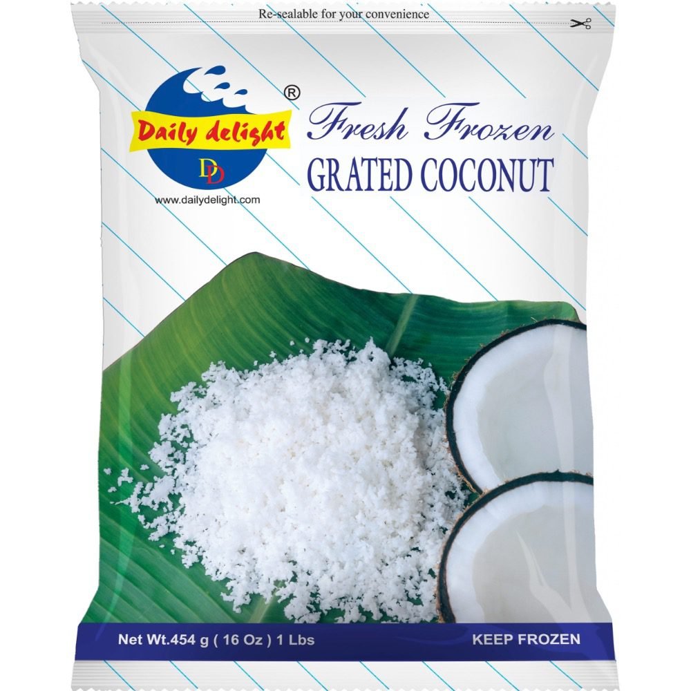 Daily Delight Frozen Grated Coconut 454Gm