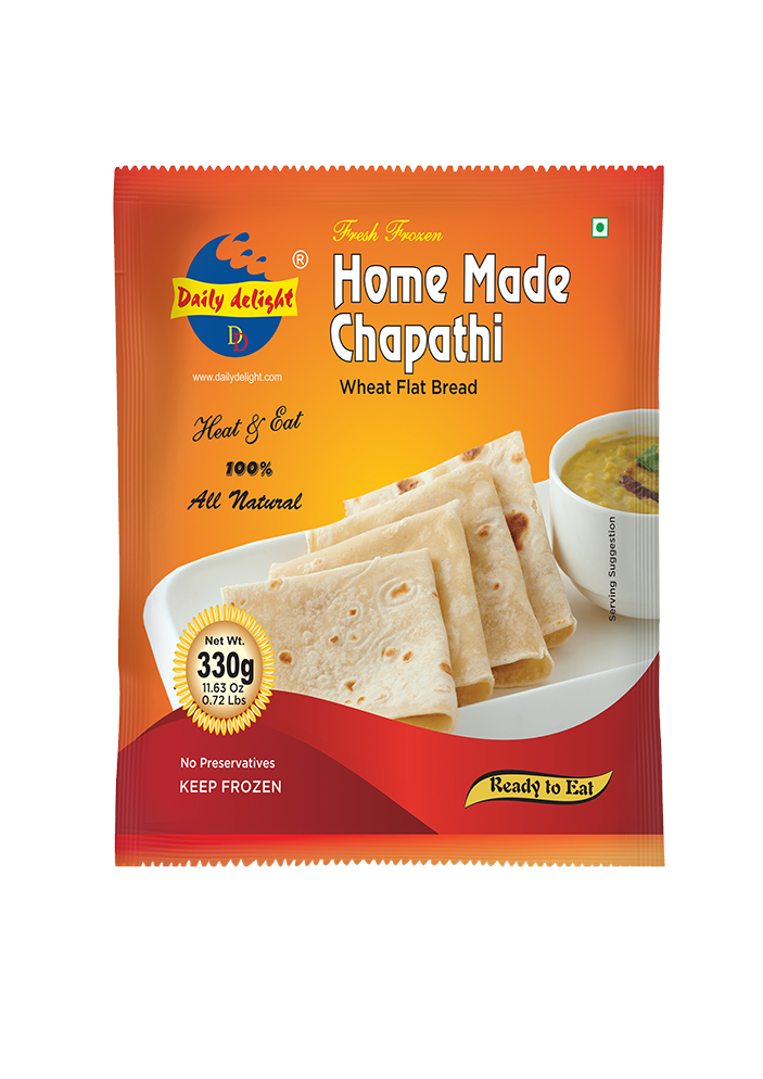Daily Delight Frozen Home Made Chapati 330Gm