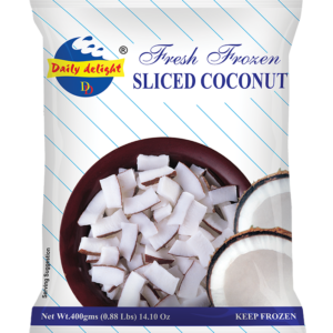 Daily Delight Frozen Sliced Coconut 400Gm