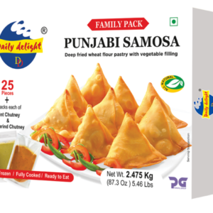 Daily Delight Frozen Punjabi Samosa 2.475Kg (25 Pieces)