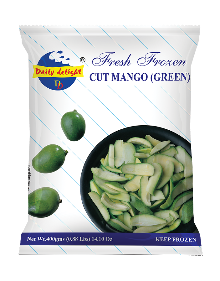 Daily Delight Frozen Cut Mango Green 400Gm
