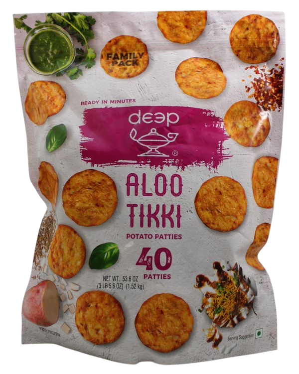 Deep Frozen Aloo Tikki 1.52Kg (40 Patties)