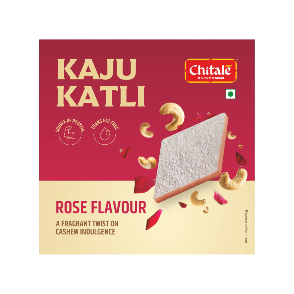 Chitale Rose Flavour Kaju Katli 80g